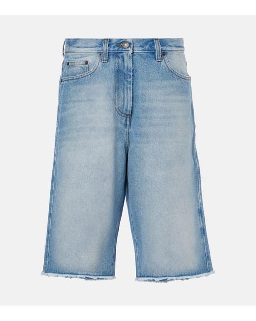 Dries Van Noten Blue Denim Shorts