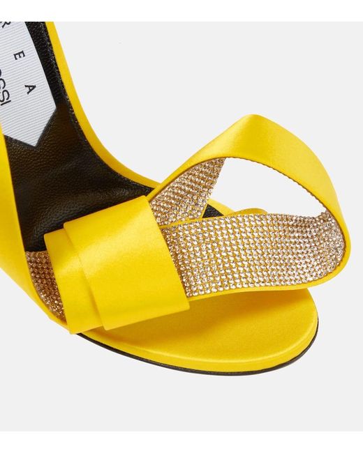 【関税&送料込】Sergio Rossi Yellow Satin Sandals SI ROSSI Sandal Heel Yellow – Sergio Rossi