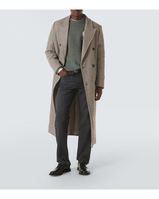 AMI Gray Straight Jeans for men