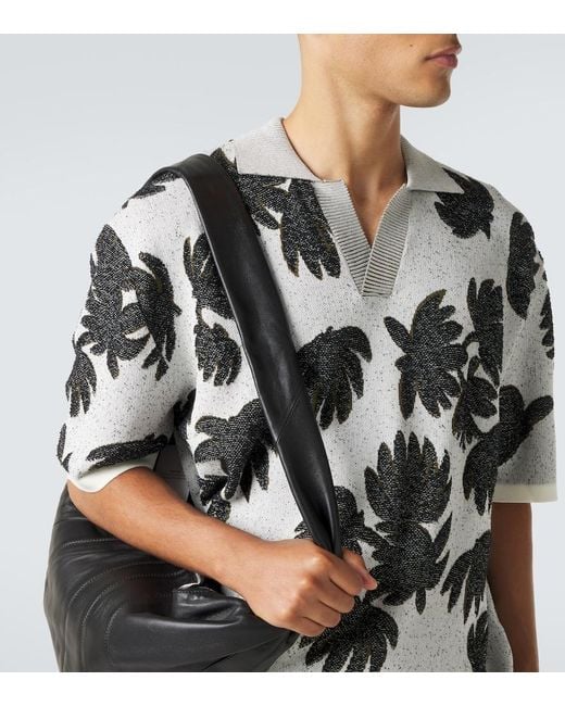 Commas Metallic Polo Sweater for men