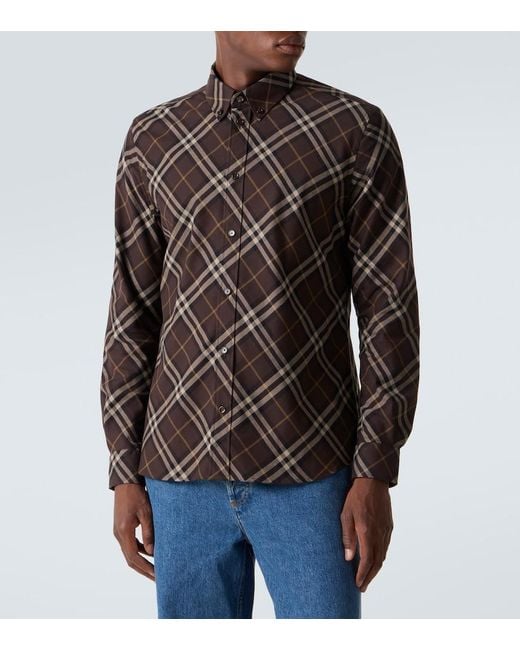 Burberry Black Robert Essentials Classic Long Sleeve Shirt for men