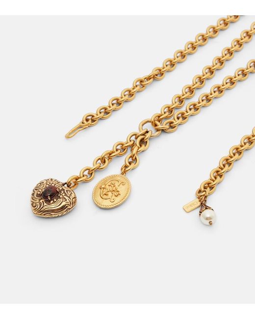 Chloé White Chateau Treasures Chain Belt