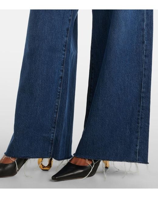 Jeans A Gamba Larga Le Low Baggy di FRAME in Blue