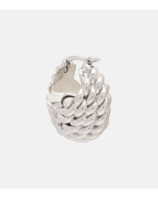 Totême White Rope Hoop Earrings