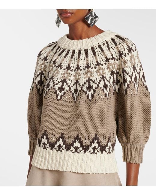 Pull Marty En Coton Altuzarra en coloris Metallic