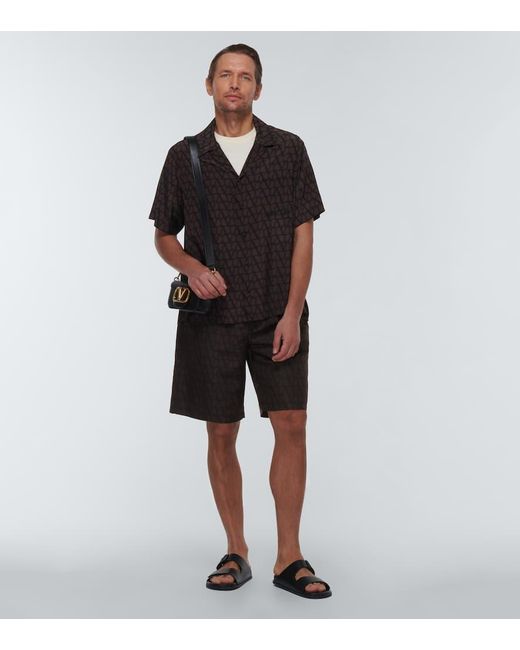 Valentino Hemd Toile Iconographe Aus Seide in Black für Herren