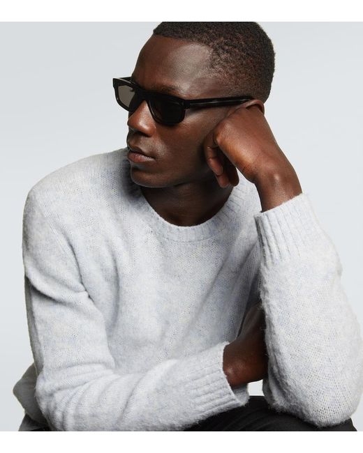 Prada Gray Rectangular Sunglasses for men