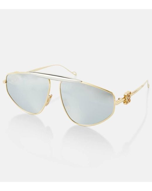 Loewe Gray Spoiler Aviator Sunglasses