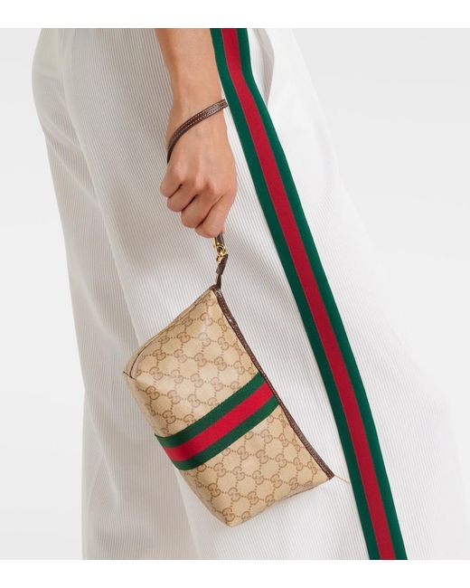 Gucci Natural Essence Gg Canvas Mini Pouch