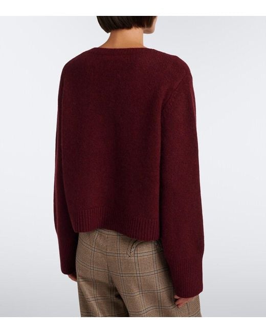 arch4 Purple Rosanna Cashmere Cardigan