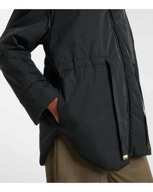 Max Mara Black The Cube Hooded Jacket