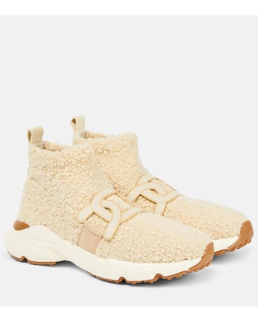 Tod's Natural Teddy Slip-On Sneakers