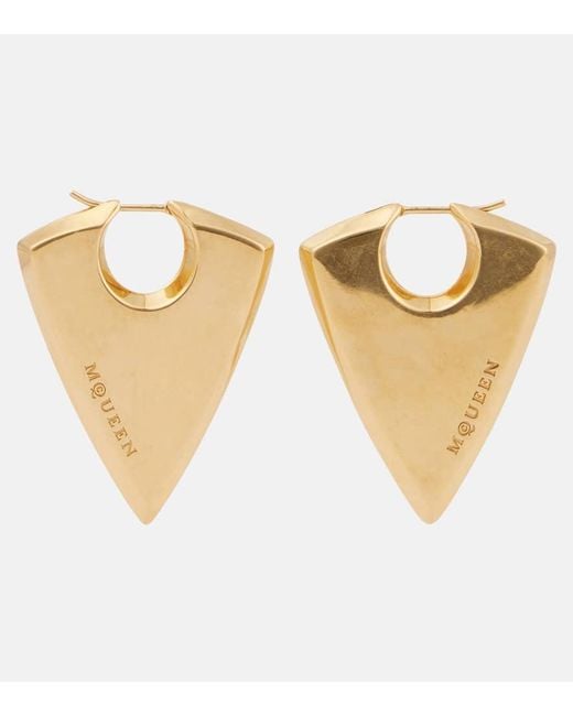 Alexander McQueen White Ohrringe Arrow