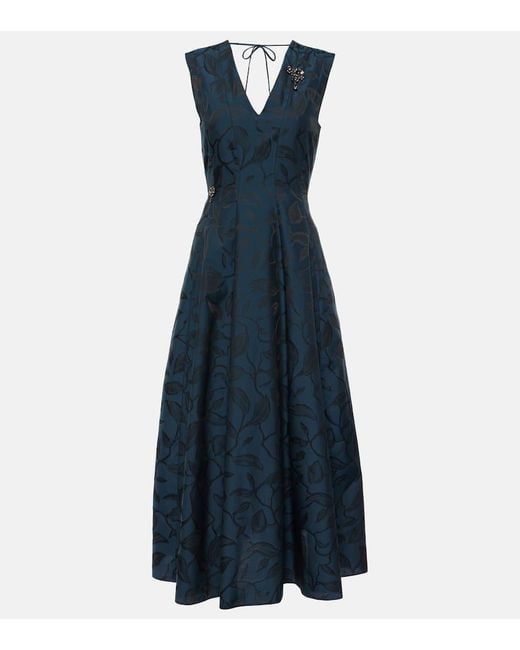 Abito Midi Diego di Max Mara in Blue