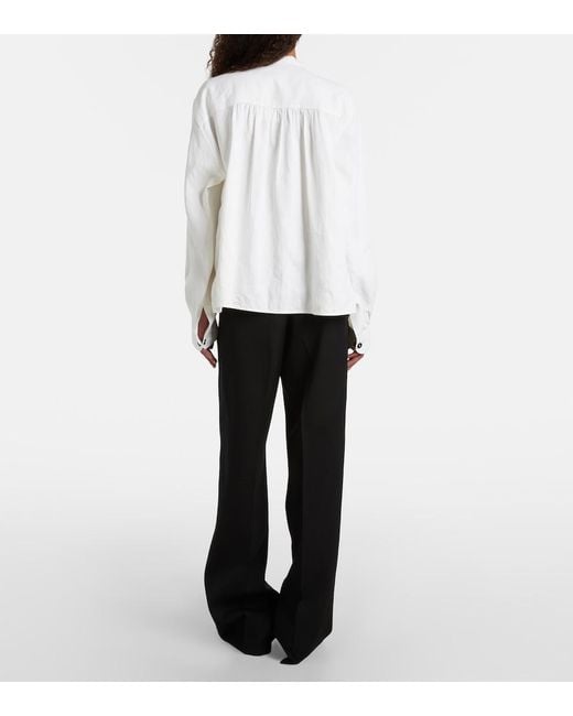 Jil Sander Black Low-Rise Wool Straight Pants