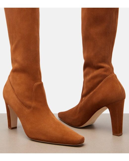 Manolo Blahnik Brown Pavisco Suede Knee-High Boots