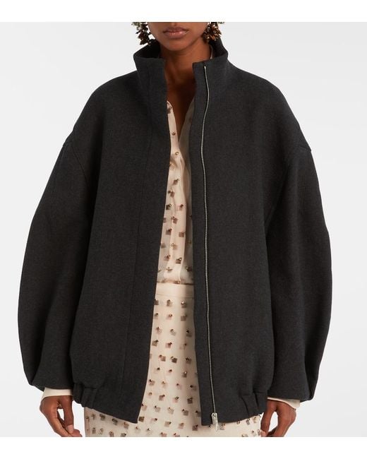 Dries Van Noten Blue Balloon-Sleeve Jacket