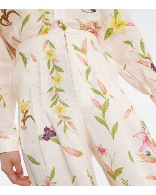 Pantaloni Pinon Marina di Agua Bendita in Natural