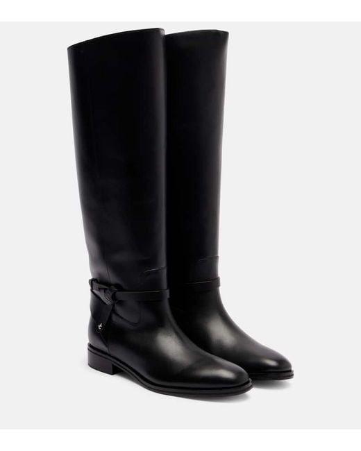 Jimmy Choo Black Stiefel Lawton Aus Leder