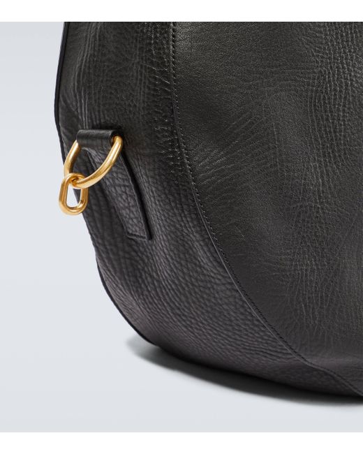 Burberry Black Knight Large Leather Shoulder Bag for men