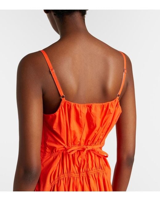 Proenza Schouler Orange Label Michelyn Cotton-Blend Maxi Dress