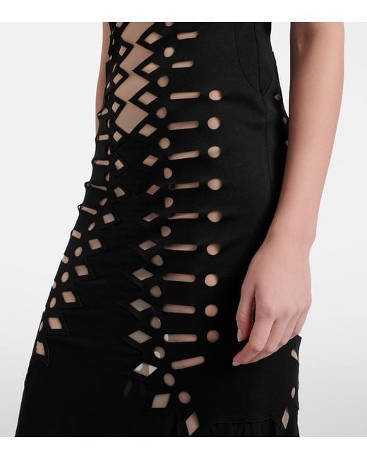 Blumarine Black Mesh Gown