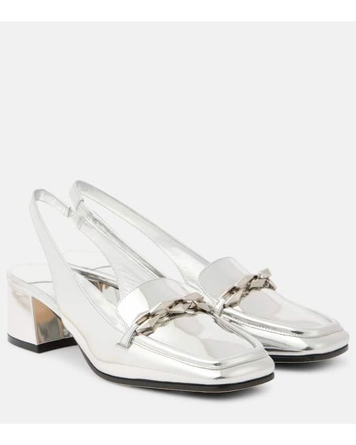 Escarpins Diamond Tilda En Cuir Metallise Jimmy Choo en coloris White