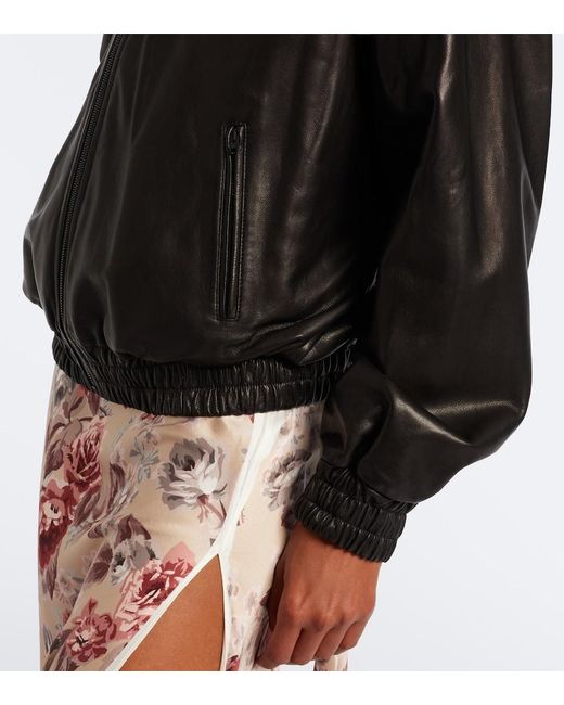 Acne Black Leather Jacket