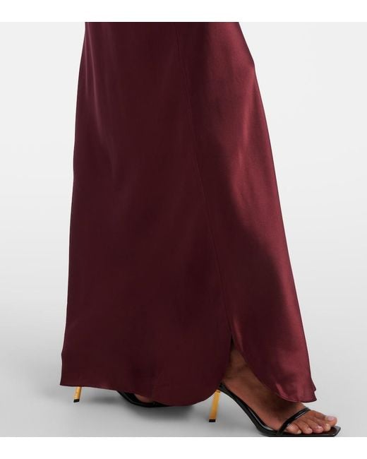 Nili Lotan Purple Cami Silk Charmeuse Gown