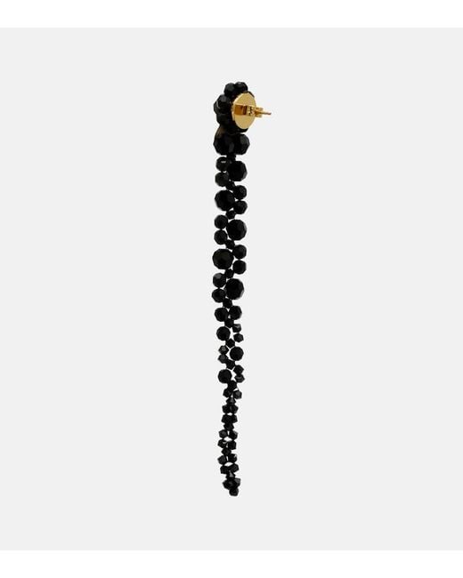 Simone Rocha Black Drip Embellished Drop Earrings