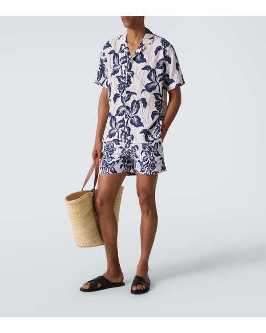 Chemise Maitan En Lin A Fleurs Orlebar Brown pour homme en coloris Blue