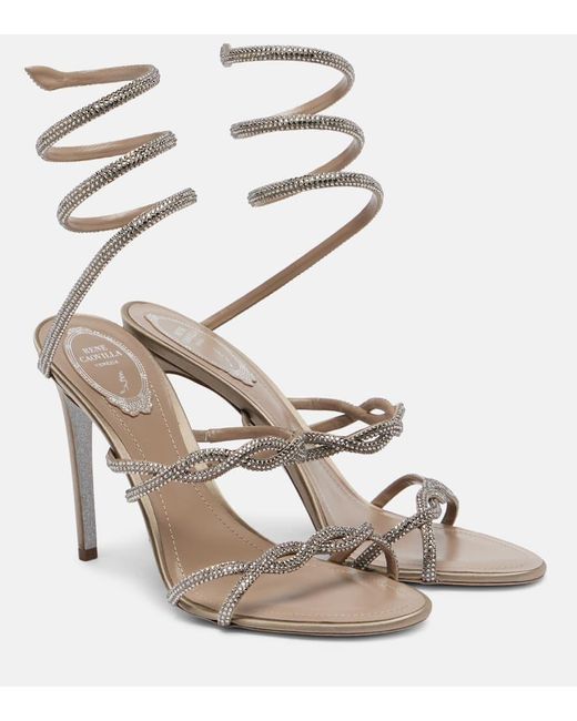 Sandali Cleo 105 di Rene Caovilla in Metallic