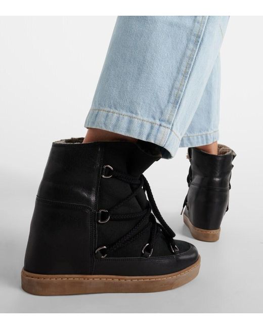 Isabel Marant Black Toile Nowles Ankle Boots