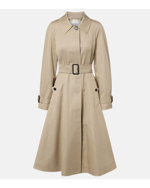 Burberry Natural Trenchcoat Aus Baumwoll-Gabardine