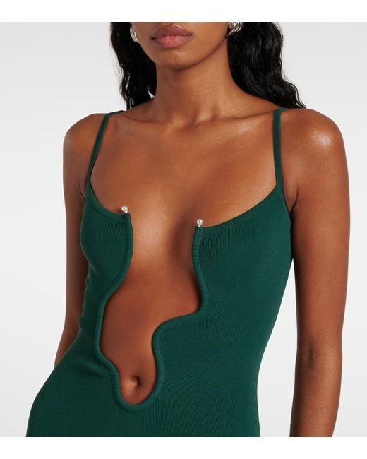 Christopher Esber Green Salacia Cutout Maxi Dress