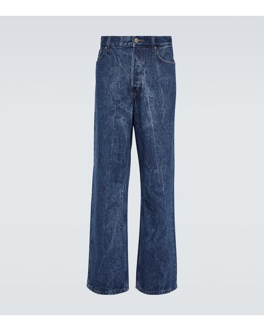 Jeans a gamba larga di Dries Van Noten in Blue da Uomo