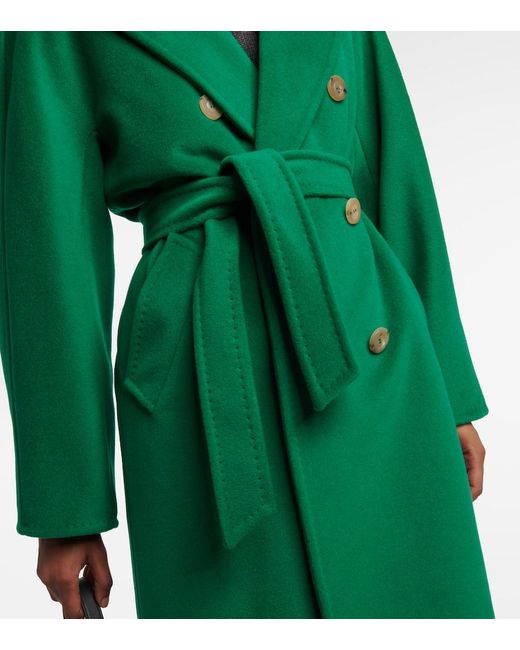 Cappotto Madame in lana e cashmere di Max Mara in Green