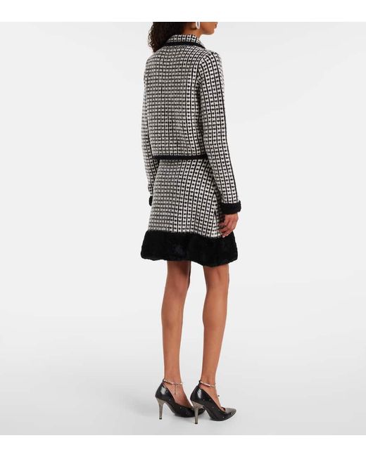 Nina Ricci Black Wool-Blend Cardigan