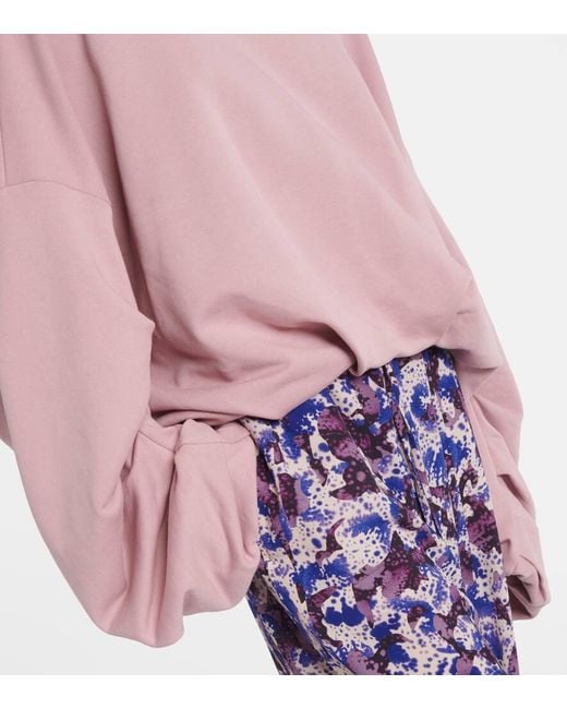 Dries Van Noten Pink Sweatshirt Aus Baumwolle