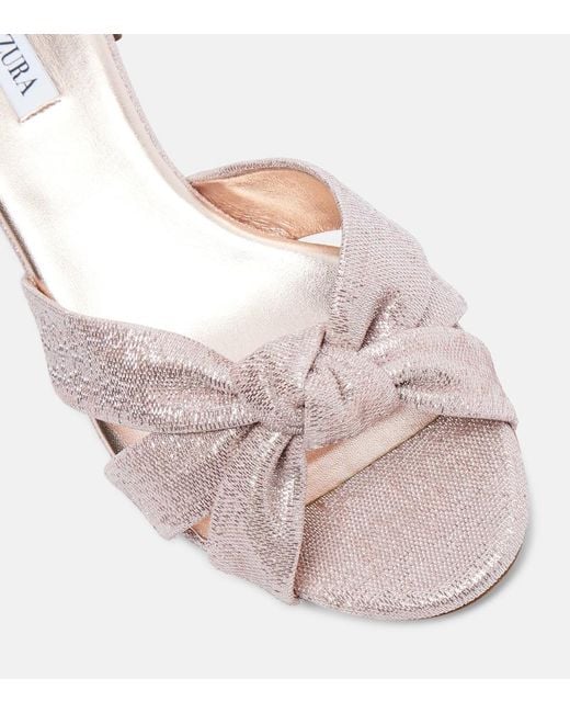 Aquazzura Pink Nina 35 Sandals
