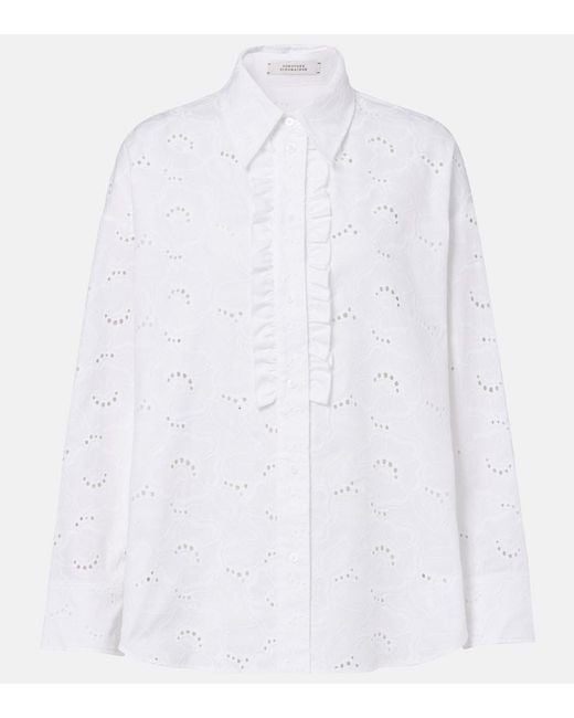 Dorothee Schumacher White Summer Blossom Broderie Anglaise Shirt