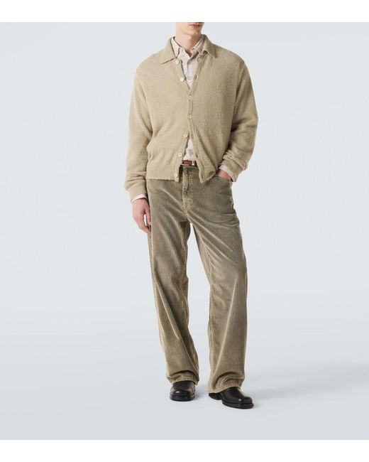 Our Legacy Natural Evening Wool And Cashmere-Blend Cardigan for men