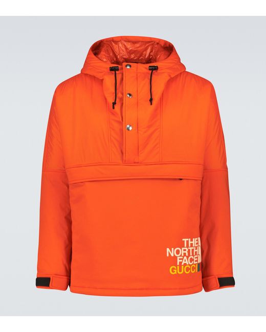 Gucci The North Face X Windbreaker Jacket in Orange for Men | Lyst