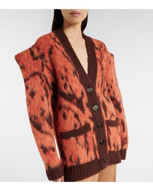 Stella McCartney Red Printed Sweater Vest