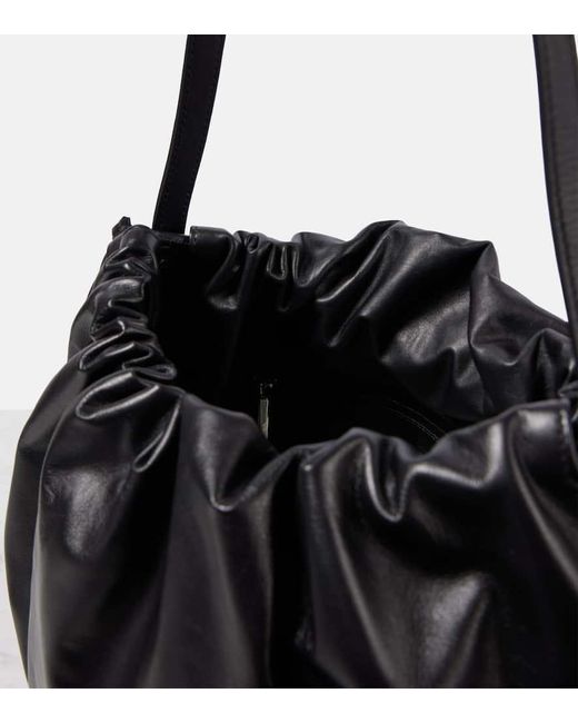 The Row Black Schultertasche Angy Aus Leder
