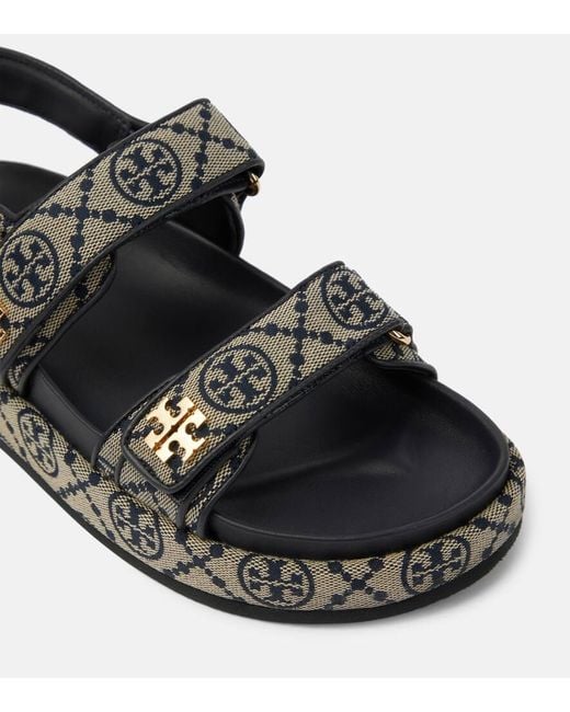 Sandalias Kira Monogram Tory Burch de color Multicolor