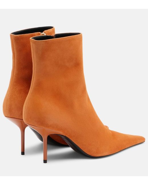 Victoria Beckham Brown Sloan Suede Ankle Boots