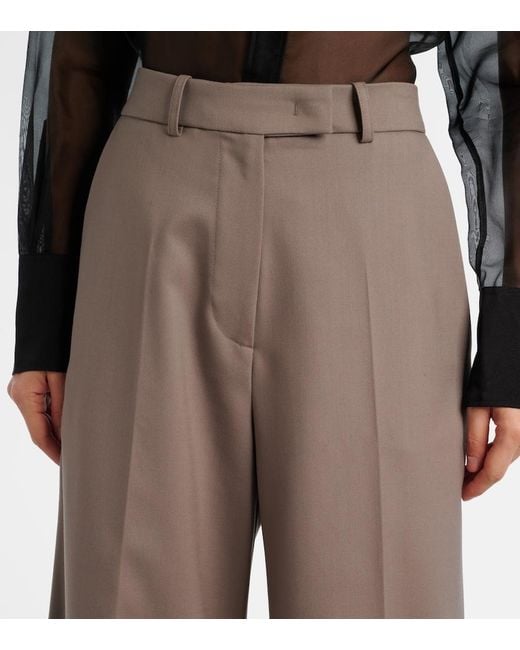 Frankie Shop Brown Brickell Wide-Leg Pants