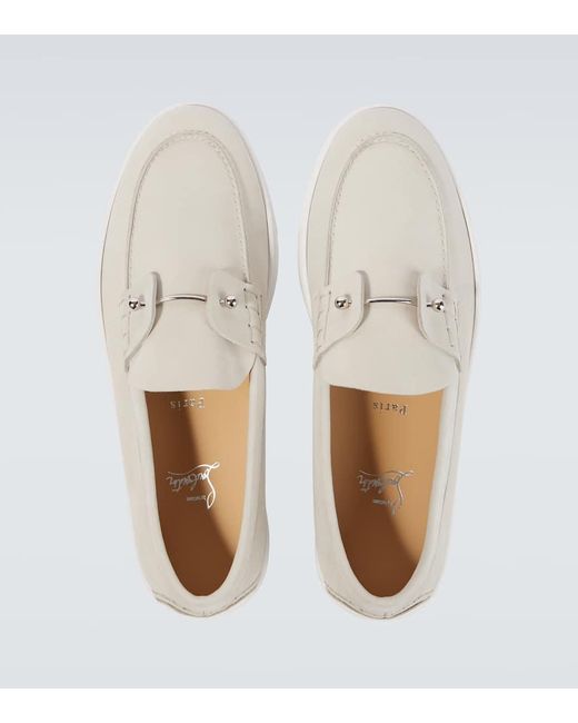 Christian Louboutin White Loafers Shoes for men