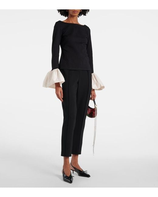 Staud Black Paige Top